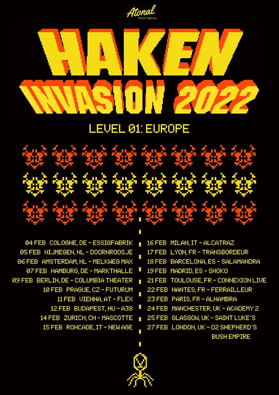 On Est En Direct Invités 4 Juin 2022 Haken - Les dates de la tournée 2022. 4 Dates en France. - Vinylestimes
