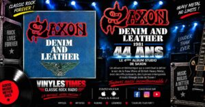 ⭐ 25 Septembre 1981 – Saxon sortait « Denim And Leather » ⭐
